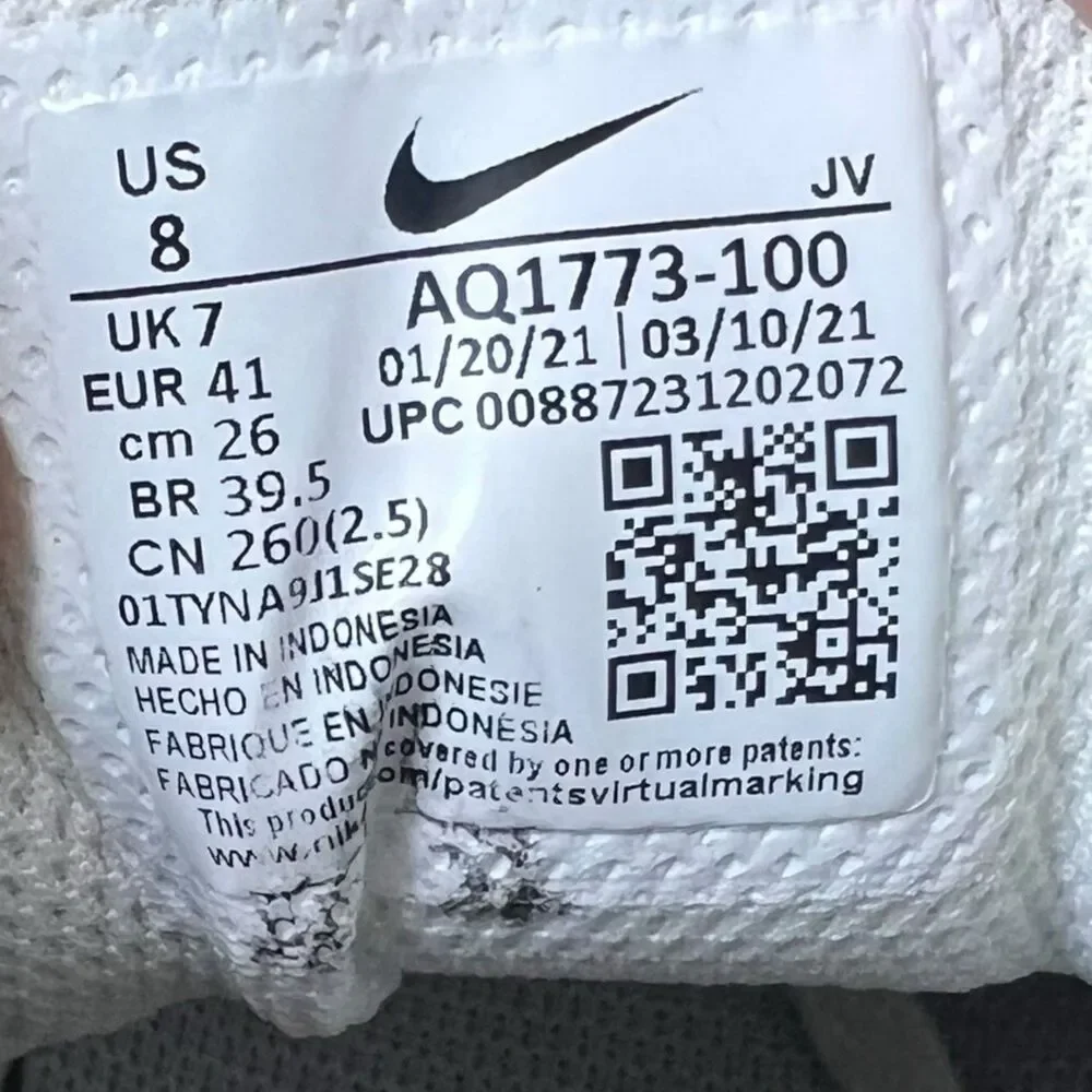Nike Ebernon Mid‎ Triple Women’s US 8 Shoes